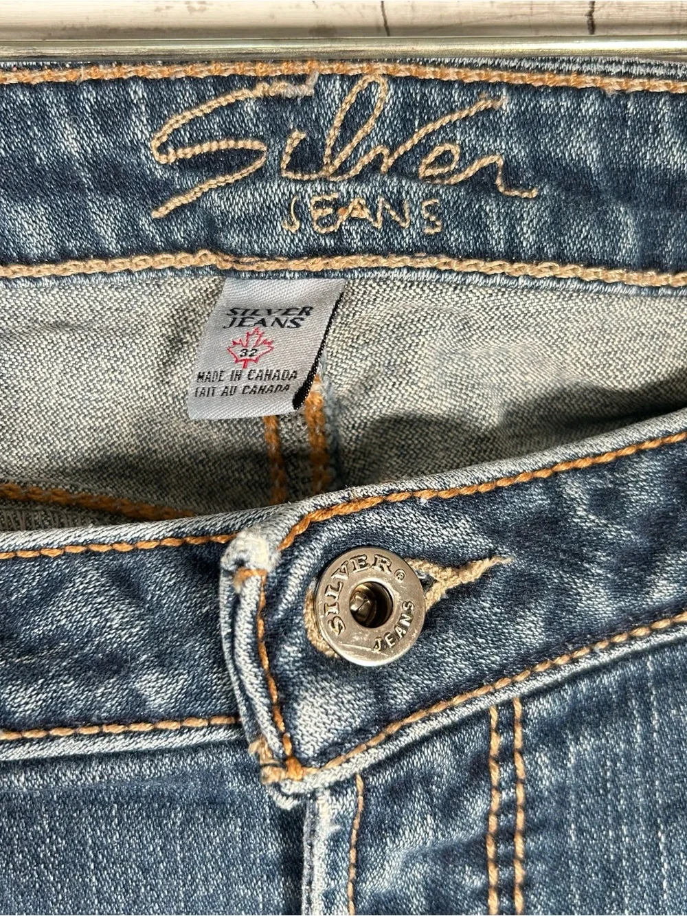 Silver Jeans Co Y2K Low Rise Bootcut Jeans 32x28.5 Blue L13728TRU